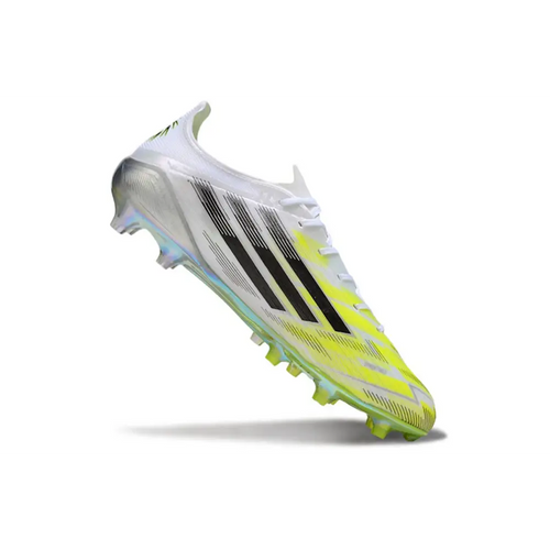 Crampons Adidas F50 Blanche et Jaune