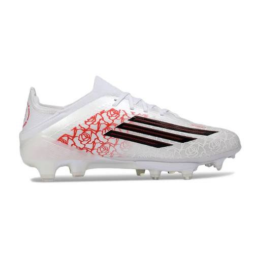 Crampons Adidas F50 Blanche et rouge