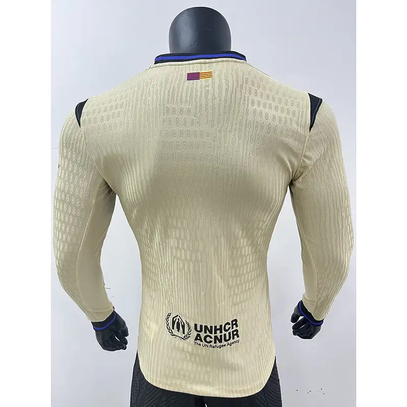 FC Barcelone Extérieur Version Joueur Manches Longues 2025/2026