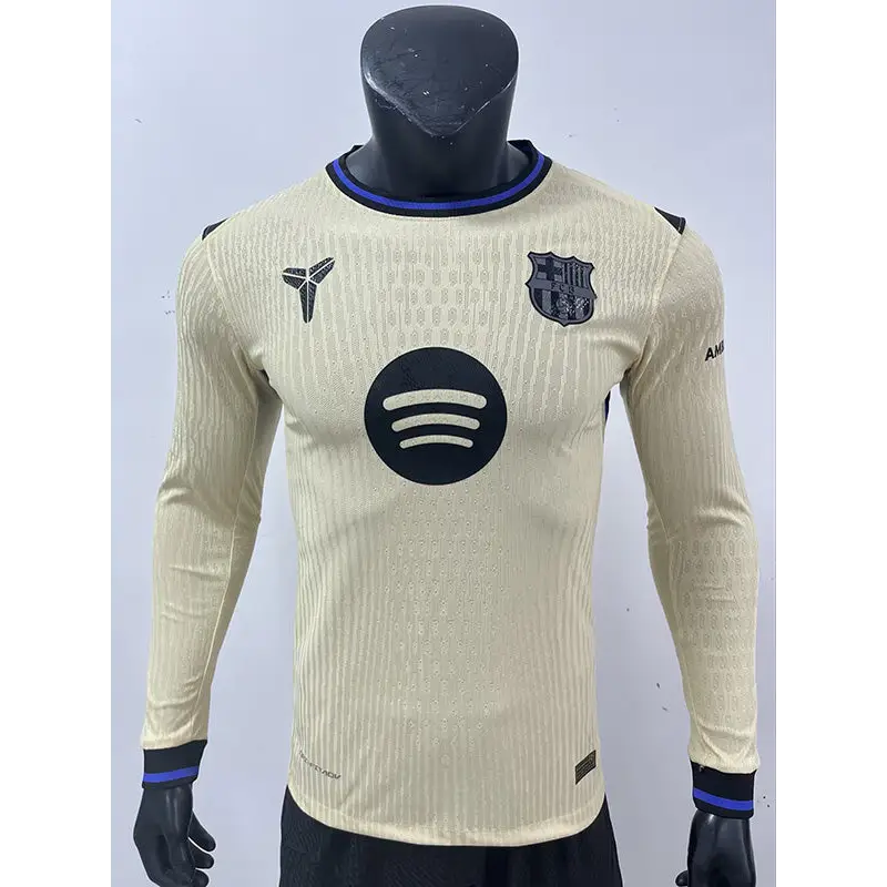 FC Barcelone Extérieur Version Joueur Manches Longues 2025/2026