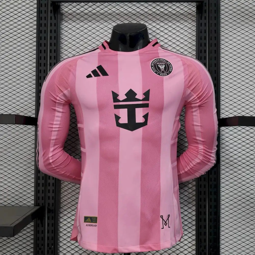 Inter Miami CF Domicile Version Joueur Manches Longues 2025/2026
