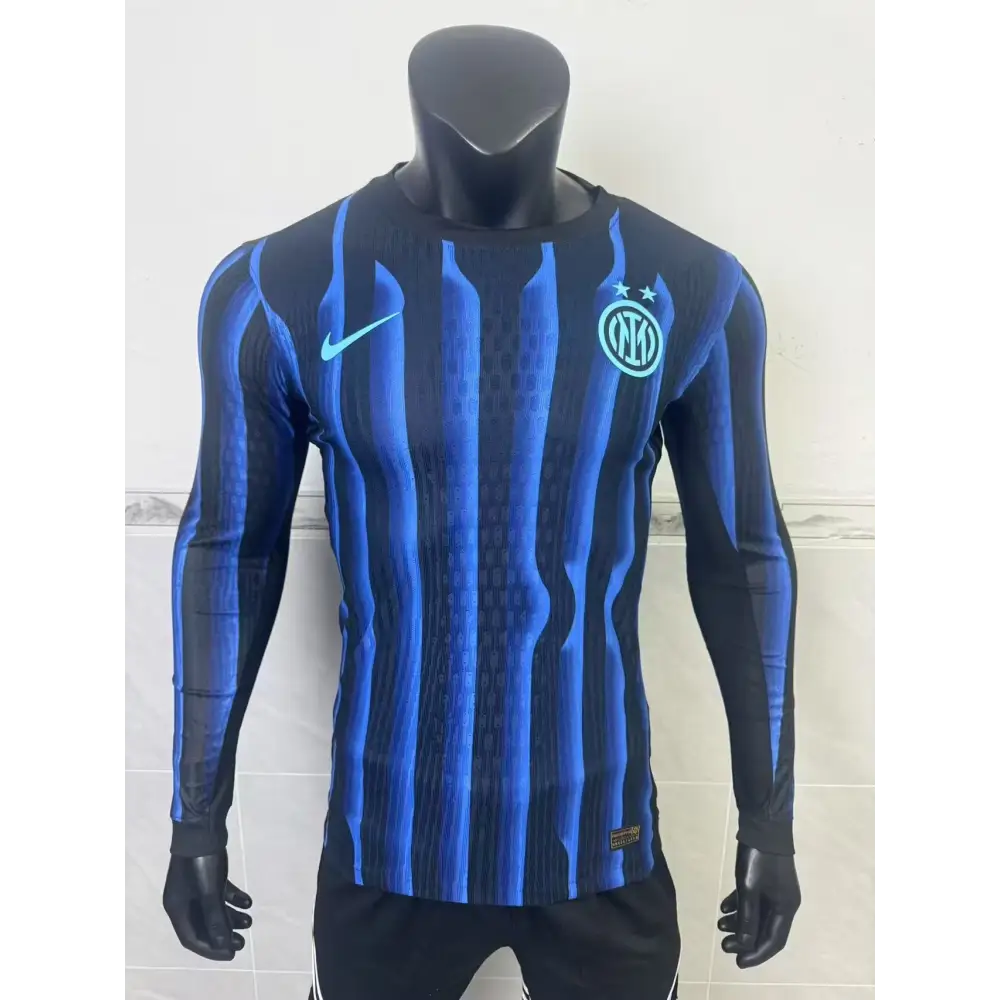 Inter Milan Domicile Version Joueur Manches Longues 2025/2026