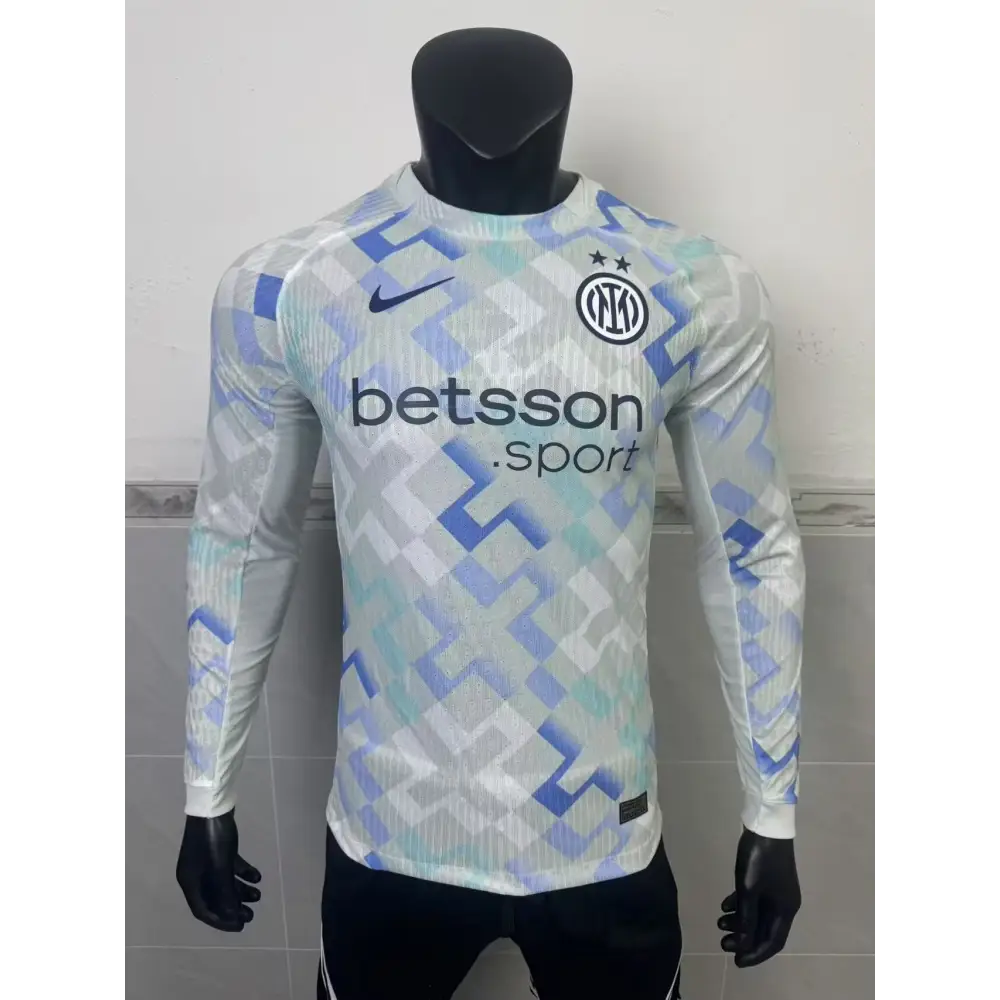 Inter Milan Extérieur Manches Longues Version Joueur 2025/2026