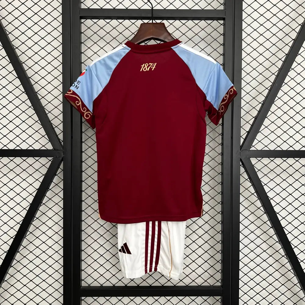 Kit enfant Aston Villa domicile 2025/2026