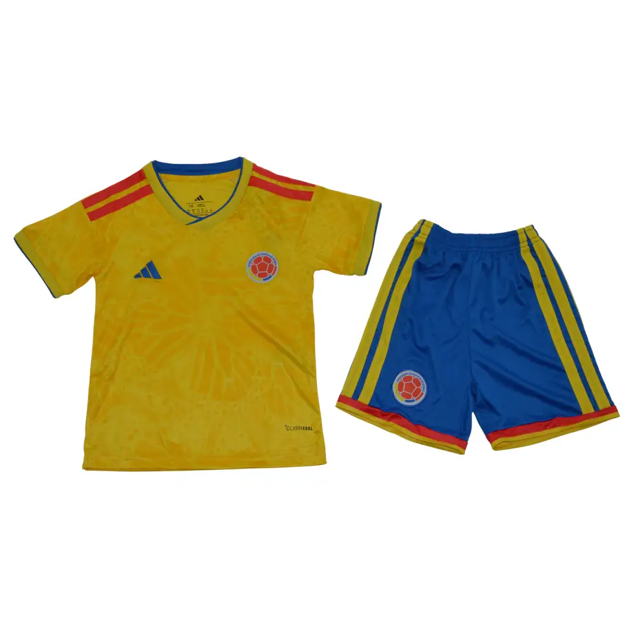 Kit enfant Colombie Domicile short bleu Coupe du Monde 2026