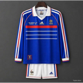 Kit enfant France Domicile Coupe du Monde 1998 Manches Longues