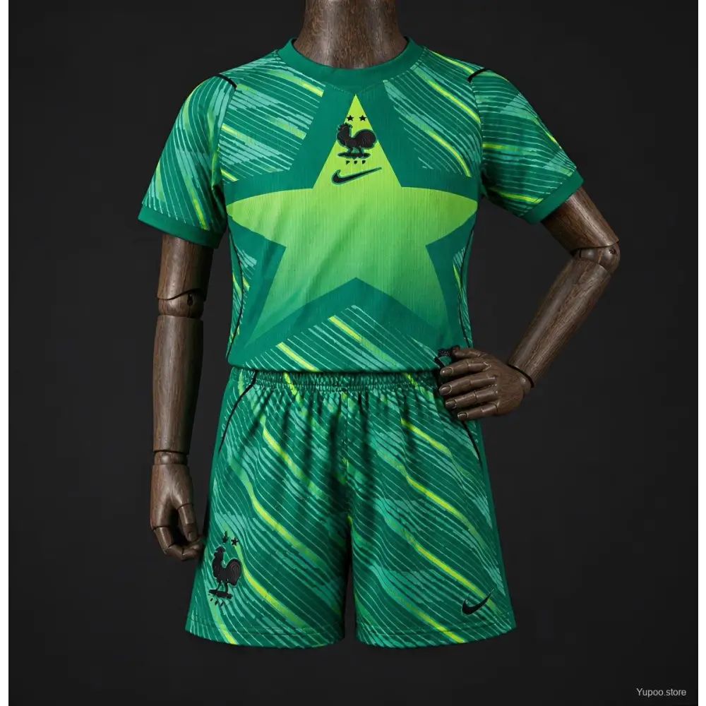 Kit enfant France Gardien Coupe du Monde 2026 vert