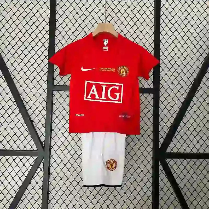 Kit Enfant Manchester United Domicile Retro 2007/2008