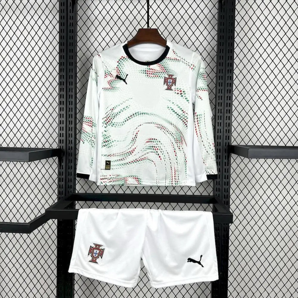 Kit enfant Portugal Extérieur Manches Longues 2025/2026