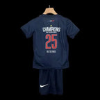 Kit Enfant PSG Domicile Champions d'Europe 2025 Collector