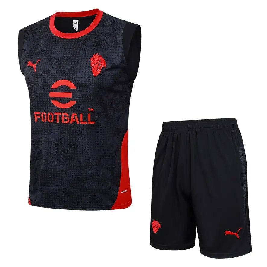 Kit Entraînement AC Milan noir 2025/2026