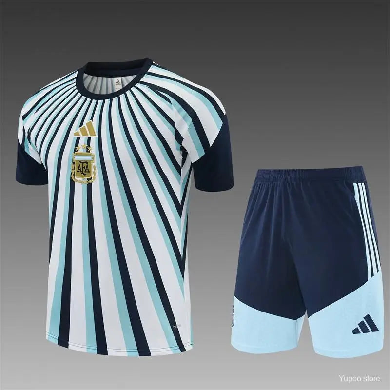 Kit Entraînement Argentine Domicile Pré match 2025/2026 Manches courtes
