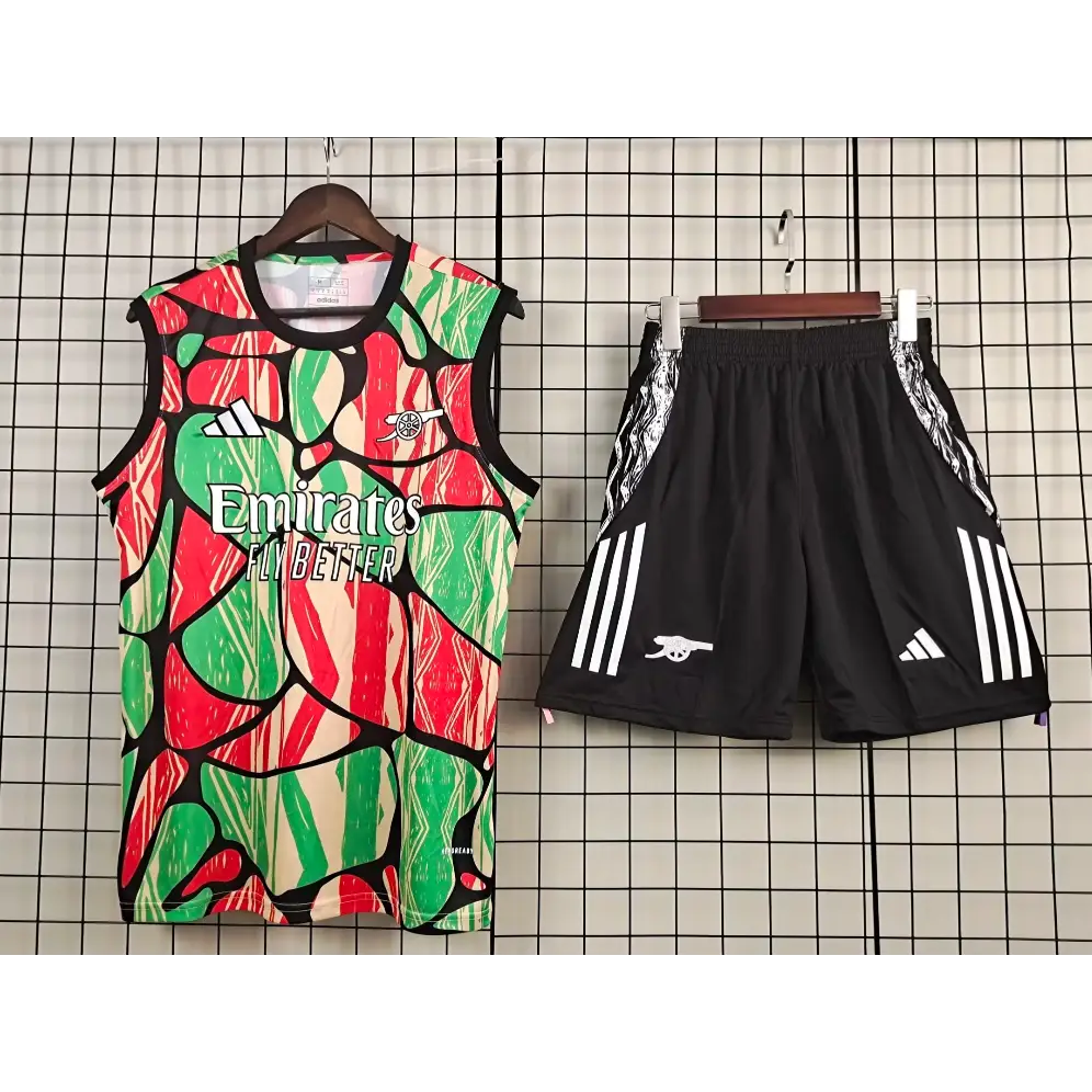 Kit Entraînement Arsenal Rouge & Vert 2025/2026