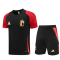 Kit Entraînement Belgique noir 2025/2026 Manches courtes