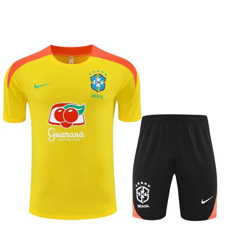 Kit Entraînement Brésil Extérieur 2025/2026 Manches courtes