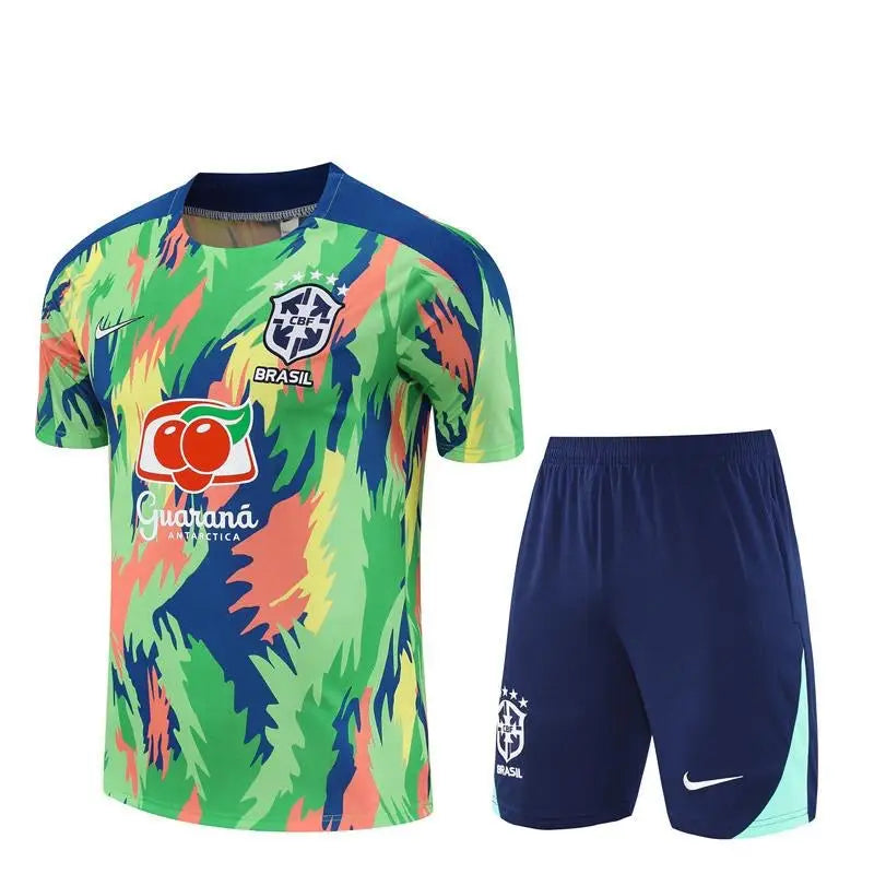 Kit Entraînement Brésil Jungle 2025/2026 Manches courtes