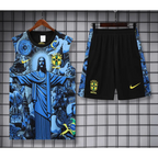 Kit Entraînement Brésil Noir & Bleu 2025/2026