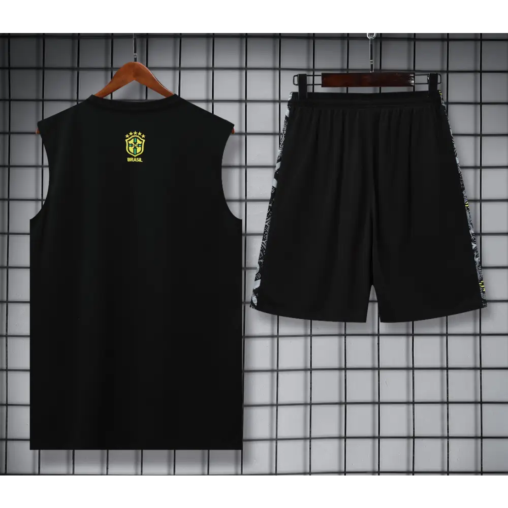 Kit Entraînement Brésil Noir & Gris 2025/2026