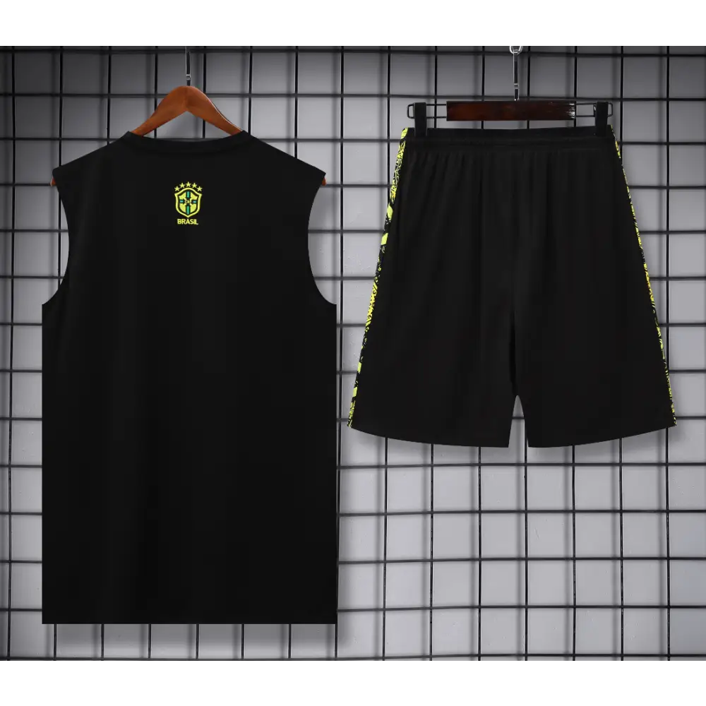 Kit Entraînement Brésil Noir & Jaune 2025/2026