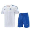 Kit Entraînement Chelsea Blanc Icon 2025/2026 Manches courtes