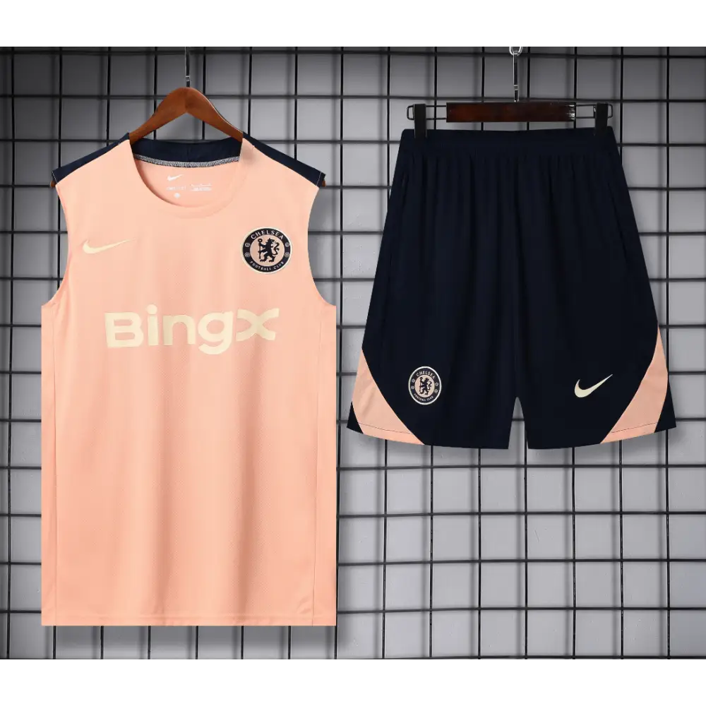 Kit Entraînement Chelsea Bleu & Saumon 2025/2026