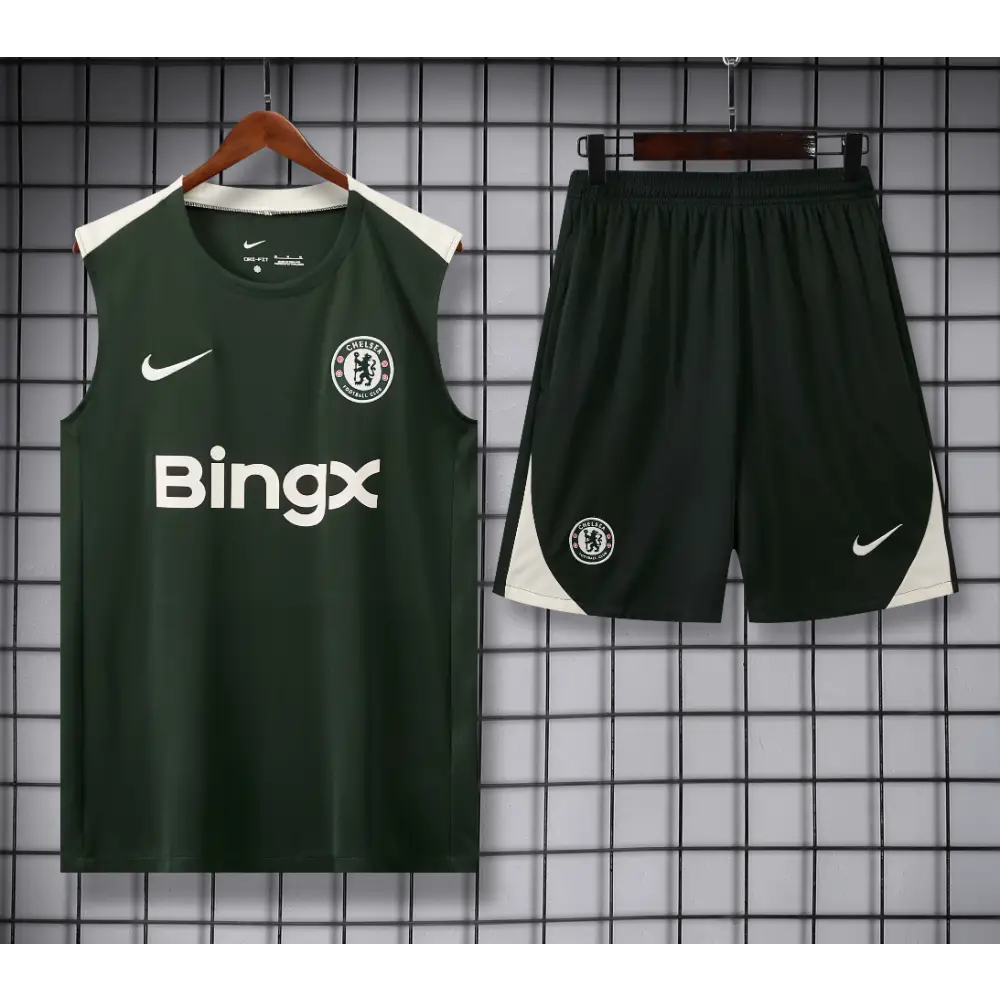 Kit Entraînement Chelsea Vert Foncé 2025/2026