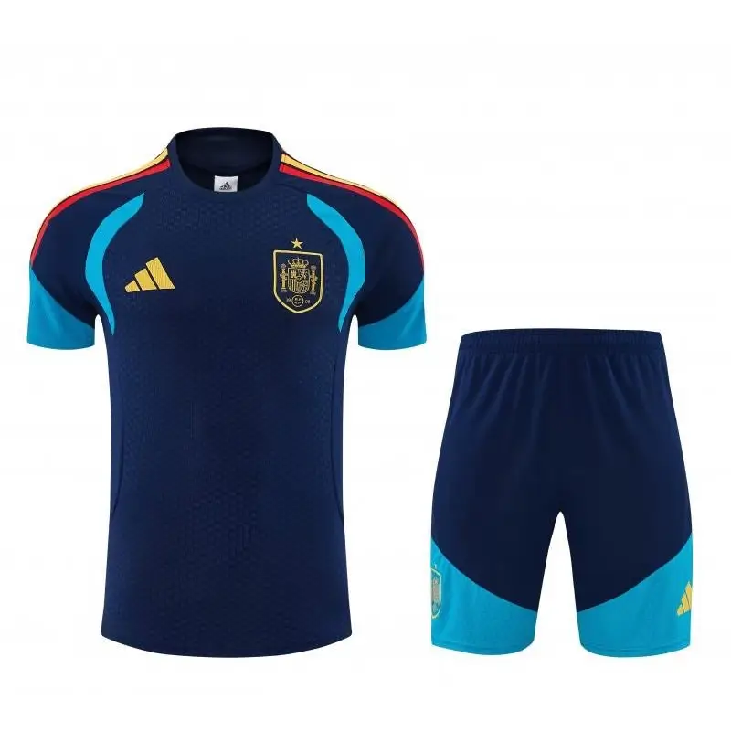 Kit Entraînement Espagne Bleu 2025/2026 Manches courtes