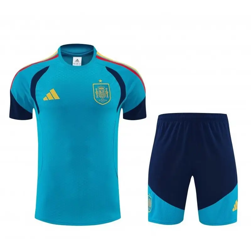 Kit Entraînement Espagne Bleu ciel  2025/2026 Manches courtes