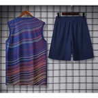 Kit Entraînement FC Barcelone Bleu Rayé 2025/2026