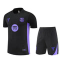 Kit Entraînement FC Barcelone Noir 2025/2026 Manches courtes