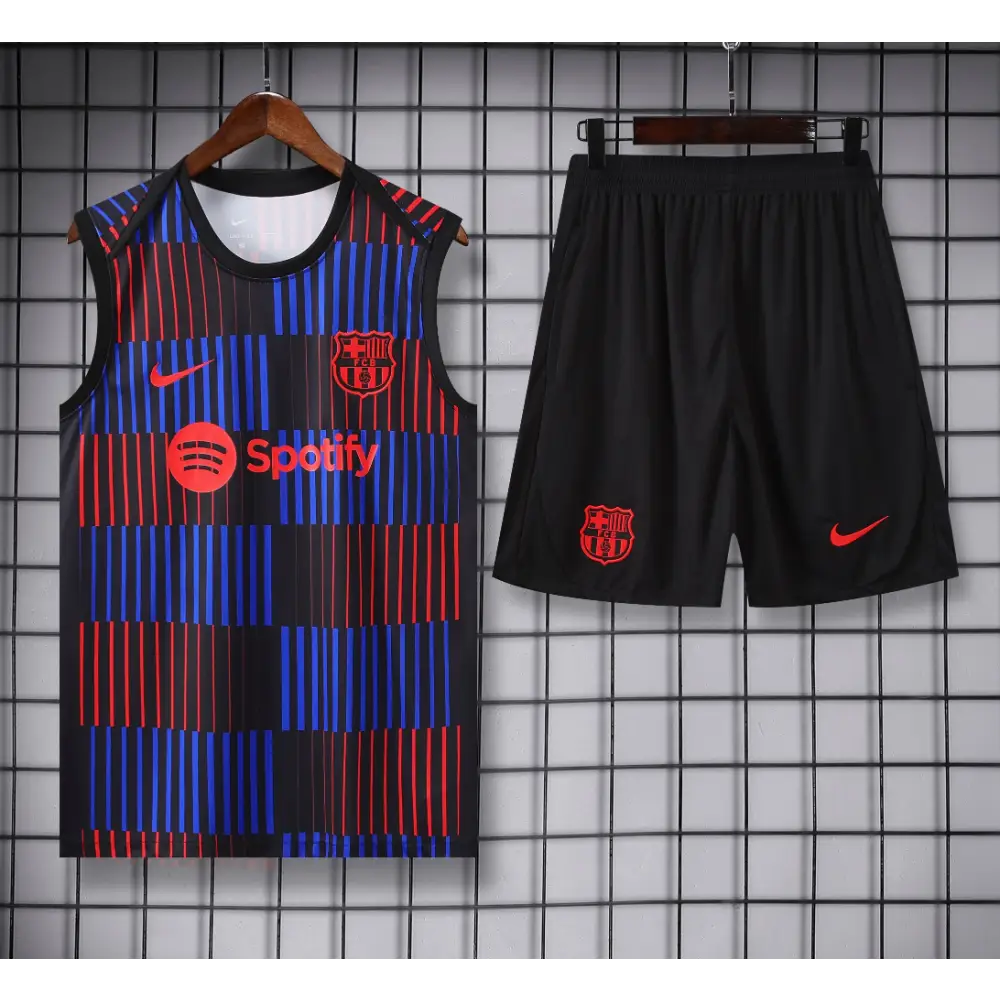 Kit Entraînement FC Barcelone Rouge & Bleu 2025/2026