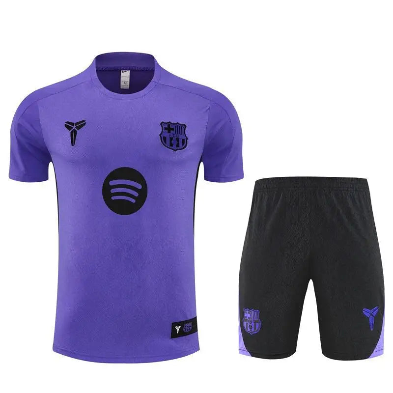 Kit Entraînement FC Barcelone Violet 2025/2026 Manches courtes