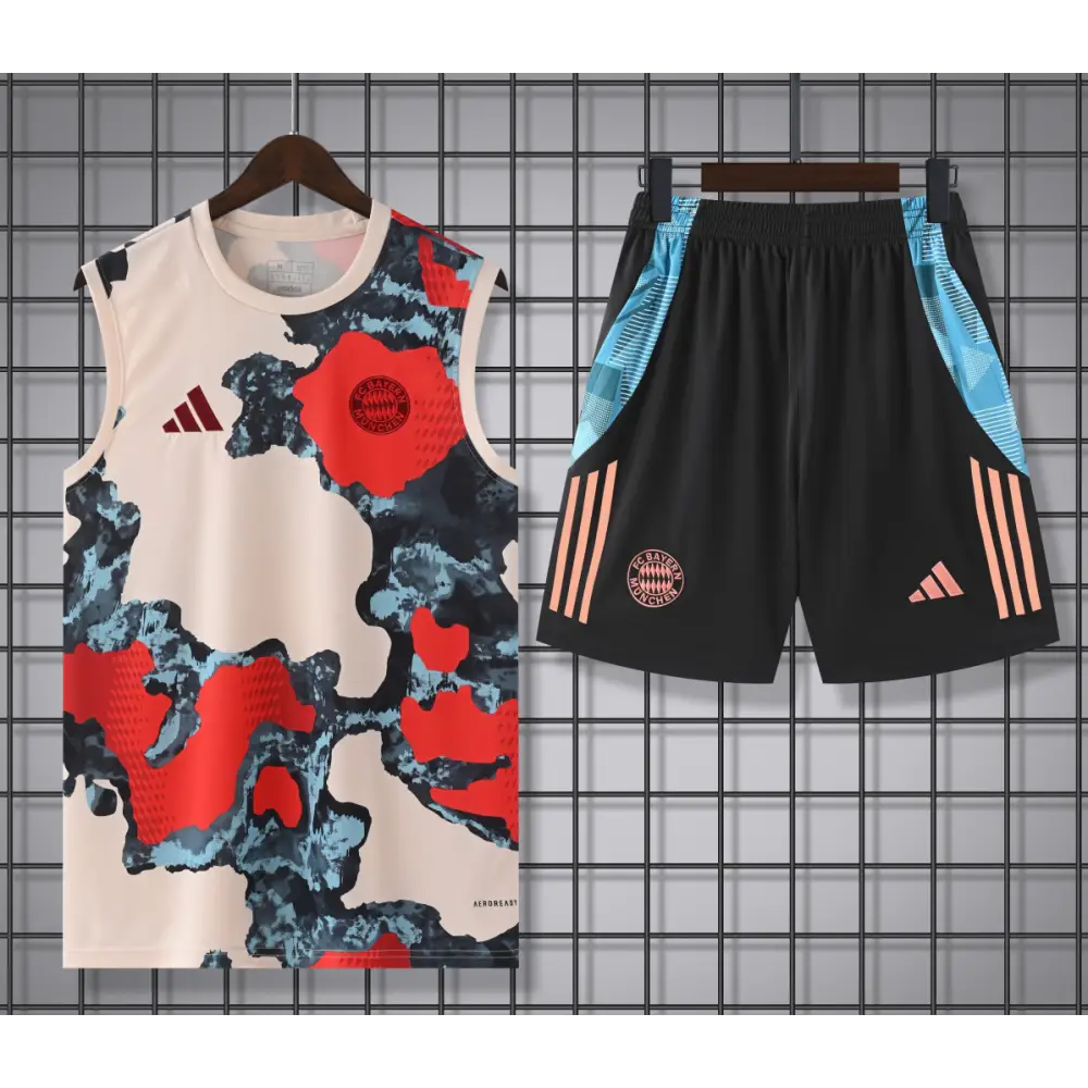 Kit Entraînement FC Bayern Munich Beige & Rouge 2025/2026