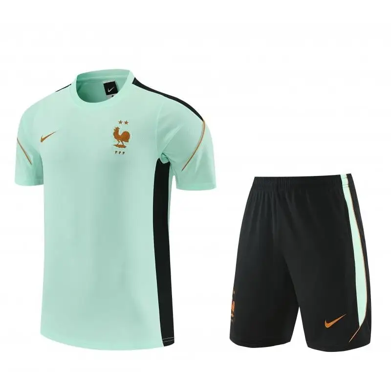 Kit Entraînement France Coupe du monde 2026 Manches courtes Extérieur