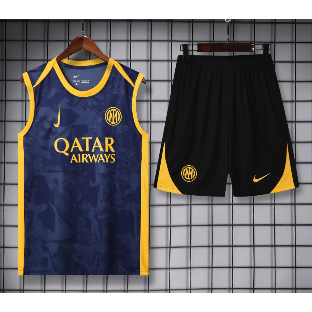 Kit Entraînement Inter Milan Noir & Jaune 2025/2026