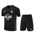 Kit Entraînement Manchester city Noir 2025/2026 Manches courtes