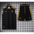 Kit Entraînement Manchester United Icon Noir & Jaune 2025/2026