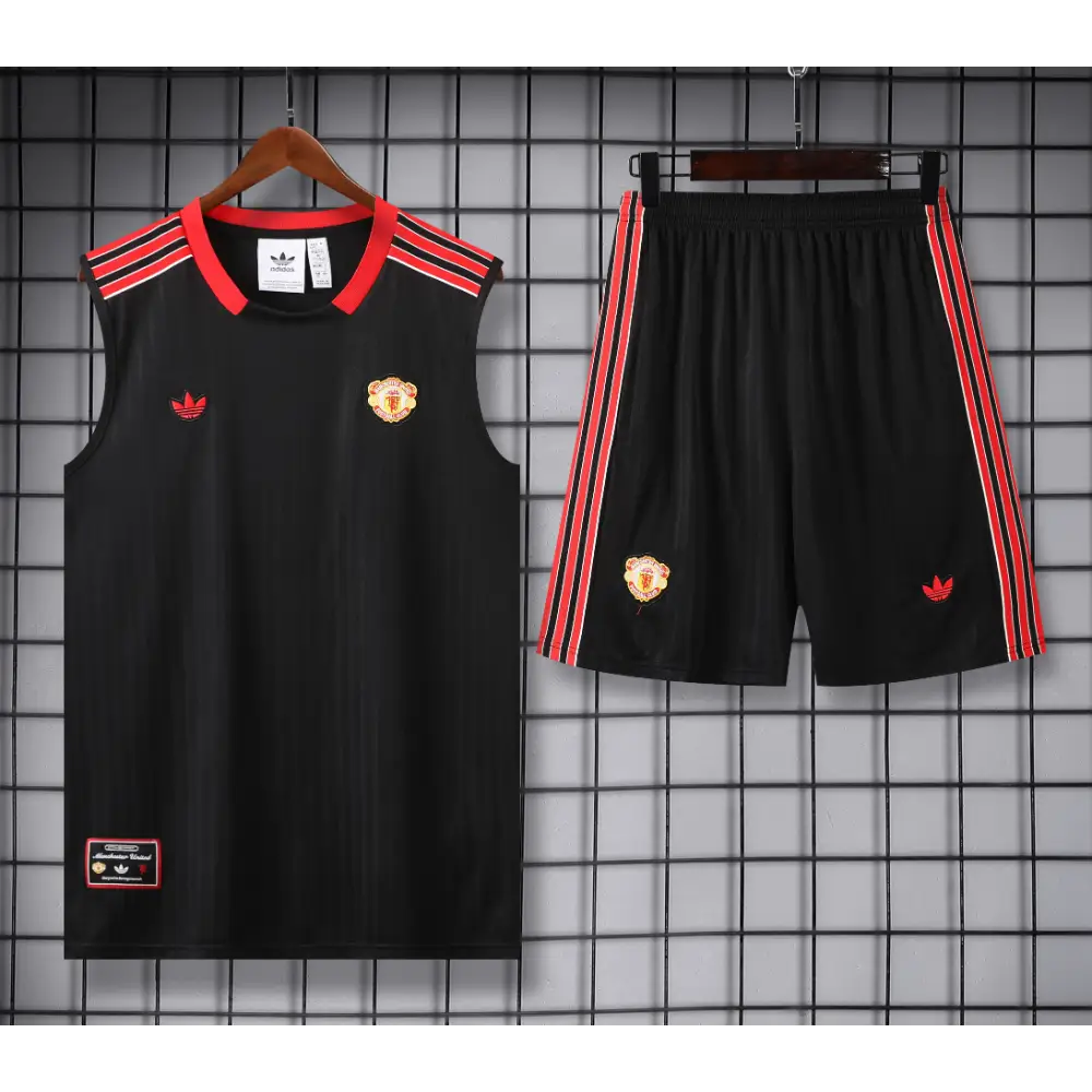 Kit Entraînement Manchester United Icon Noir 2025/2026
