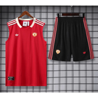 Kit Entraînement Manchester United Icon Noir & Rouge 2025/2026