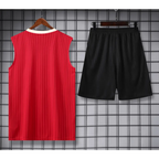 Kit Entraînement Manchester United Icon Noir & Rouge 2025/2026