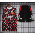 Kit Entraînement Manchester United Motifs Noir & Rouge 2025/2026