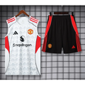 Kit Entraînement Manchester United Noir & Blanc 2025/2026