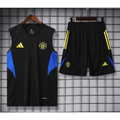 Kit Entraînement Manchester United Noir & Bleu 2025/2026