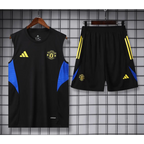 Kit Entraînement Manchester United Noir & Bleu 2025/2026