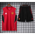 Kit Entraînement Manchester United Noir & Rouge 2025/2026