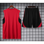 Kit Entraînement Manchester United Noir & Rouge 2025/2026