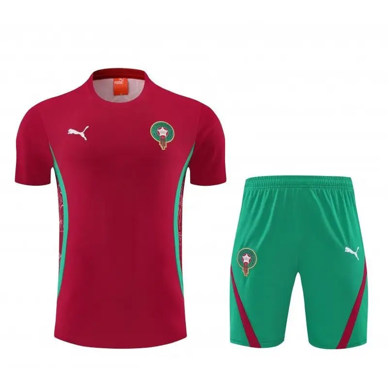 Kit Entraînement Maroc 2025/2026 Manches courtes