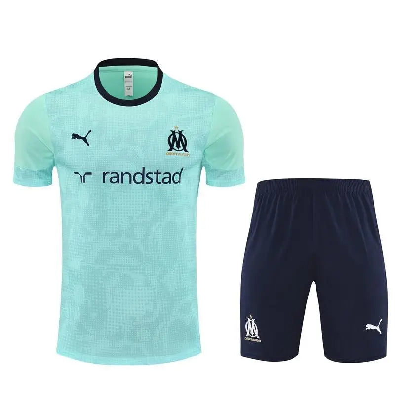 Kit Entraînement OM bleu 2025/2026 Manches Courtes