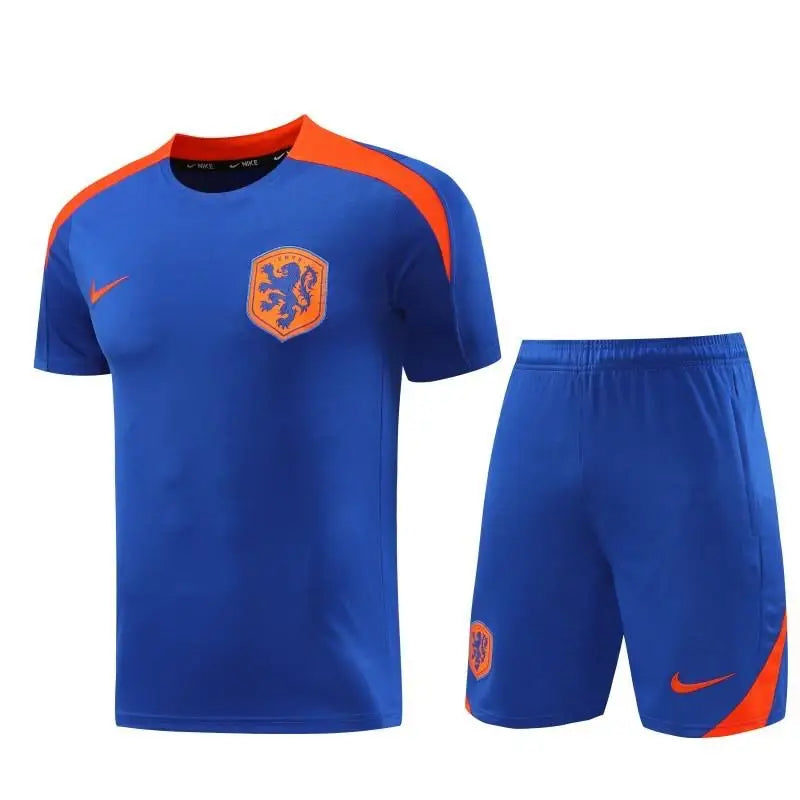 Kit Entraînement Pays bas Bleu 2025/2026 Manches courtes