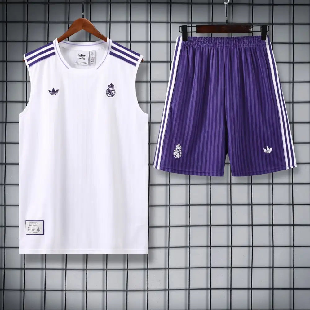 Kit Entraînement Real Madrid Blanc & Violet 2025/2026